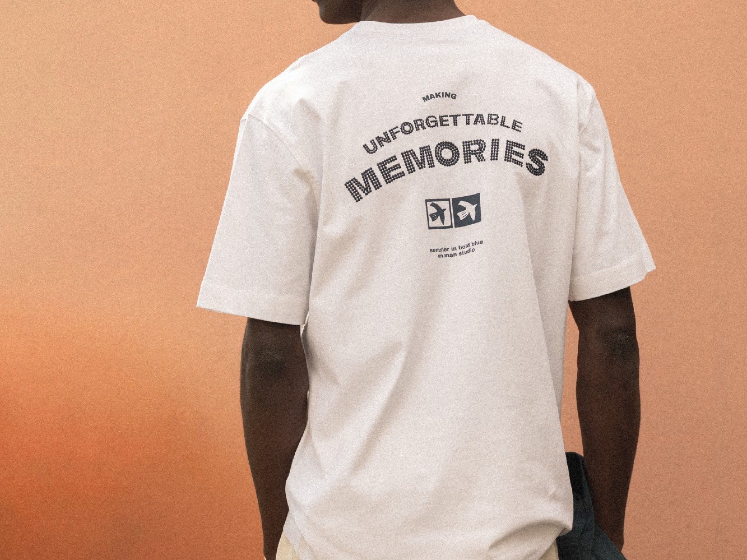 Relaxed T-Shirt with Embroidered Back