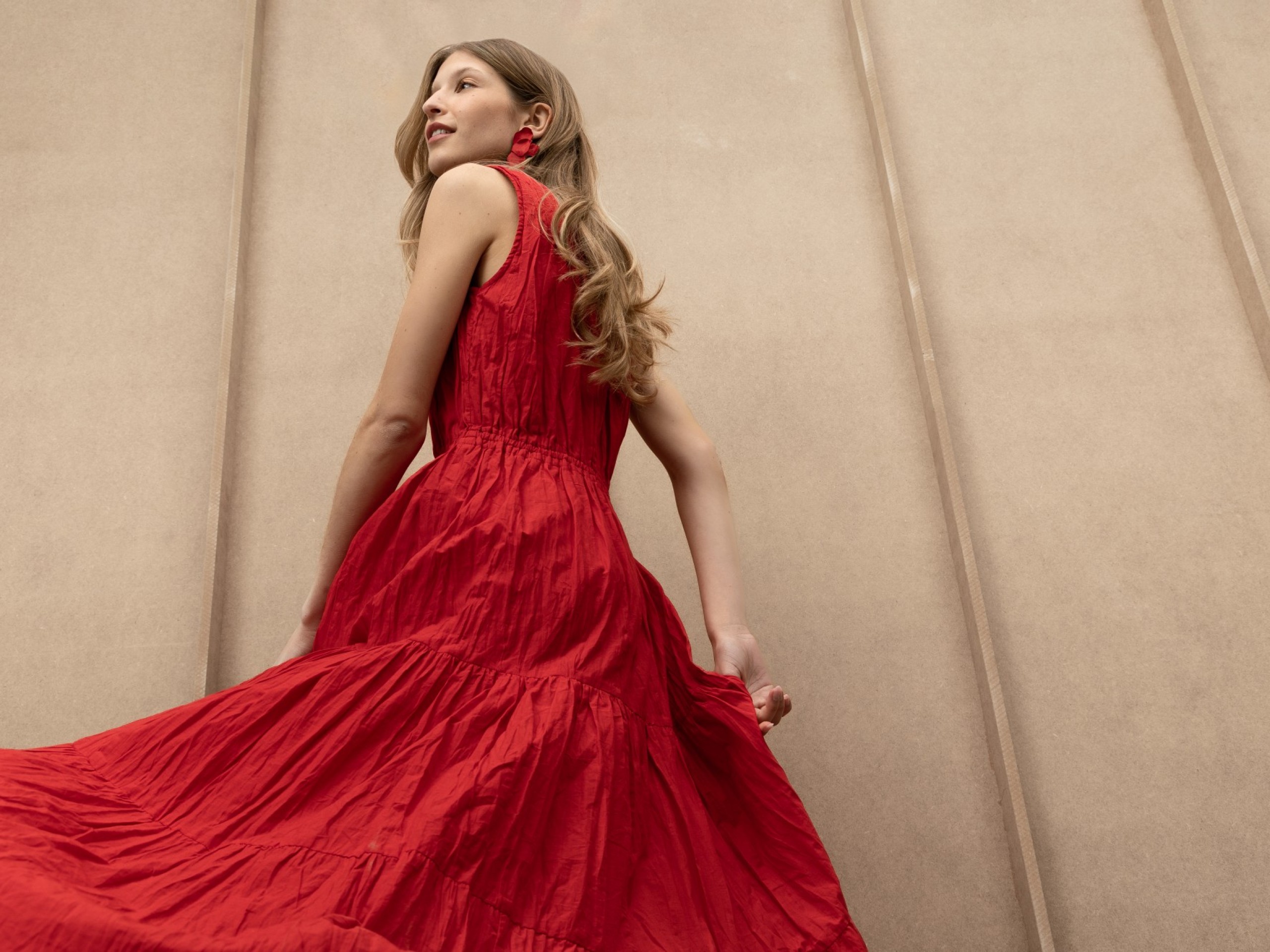 Vestido Maxi Wrinkled