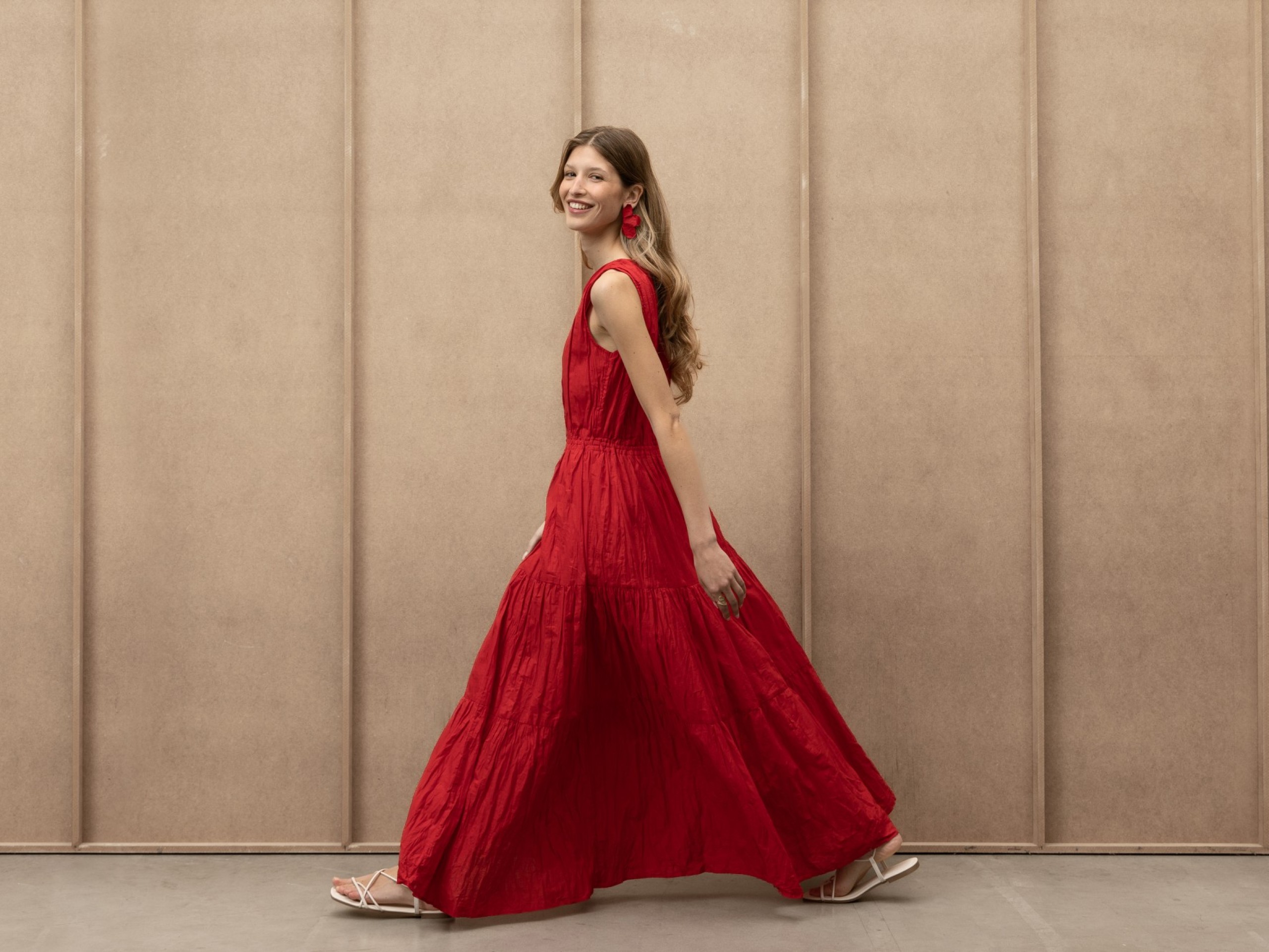 Vestido Maxi Wrinkled