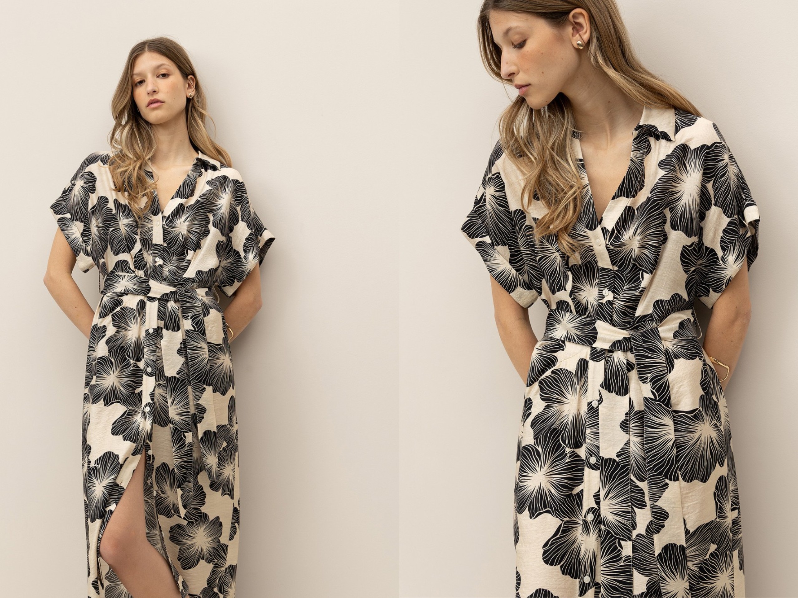 Vestido Camisero Estampado