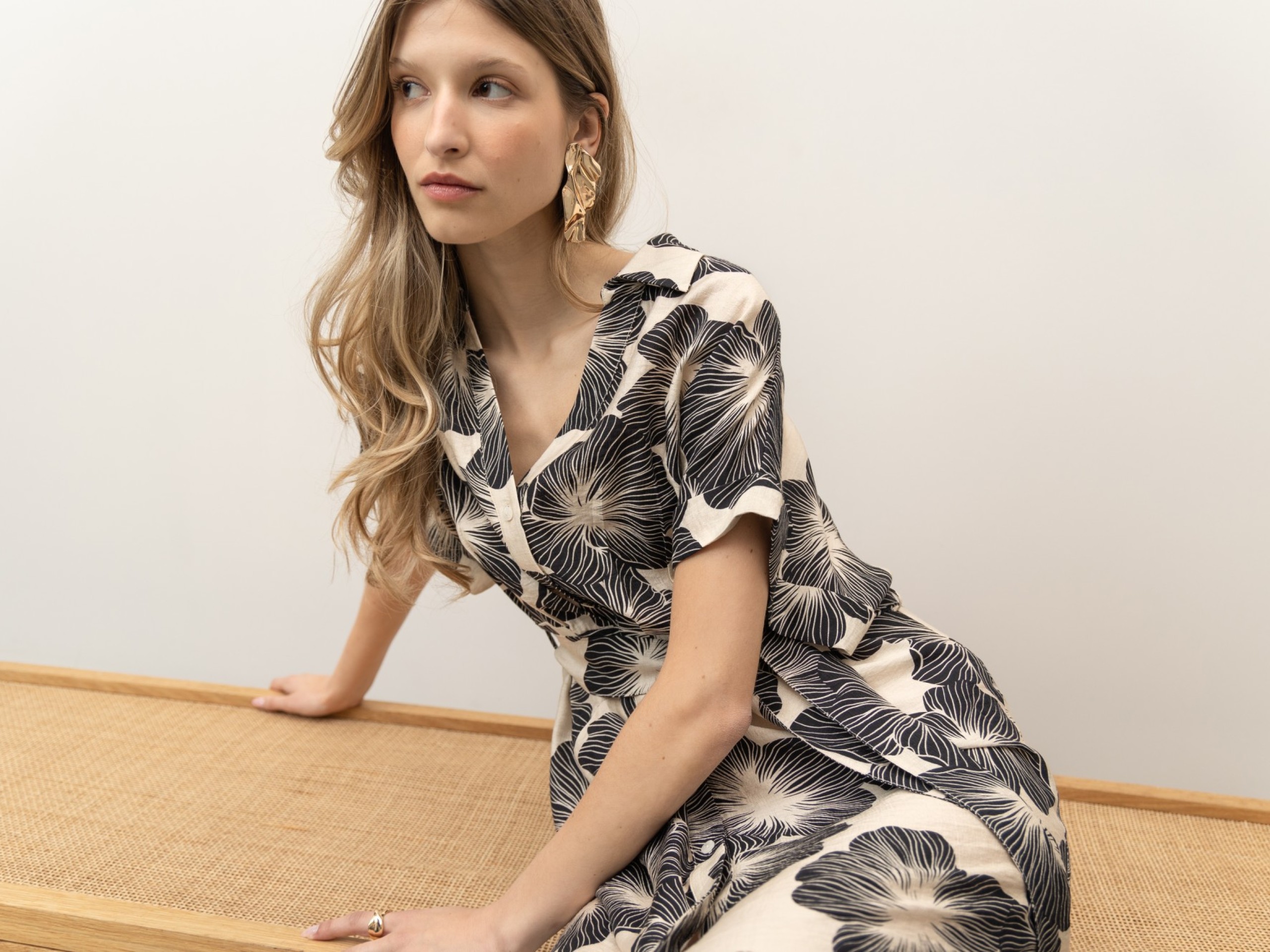 Vestido Camisero Estampado