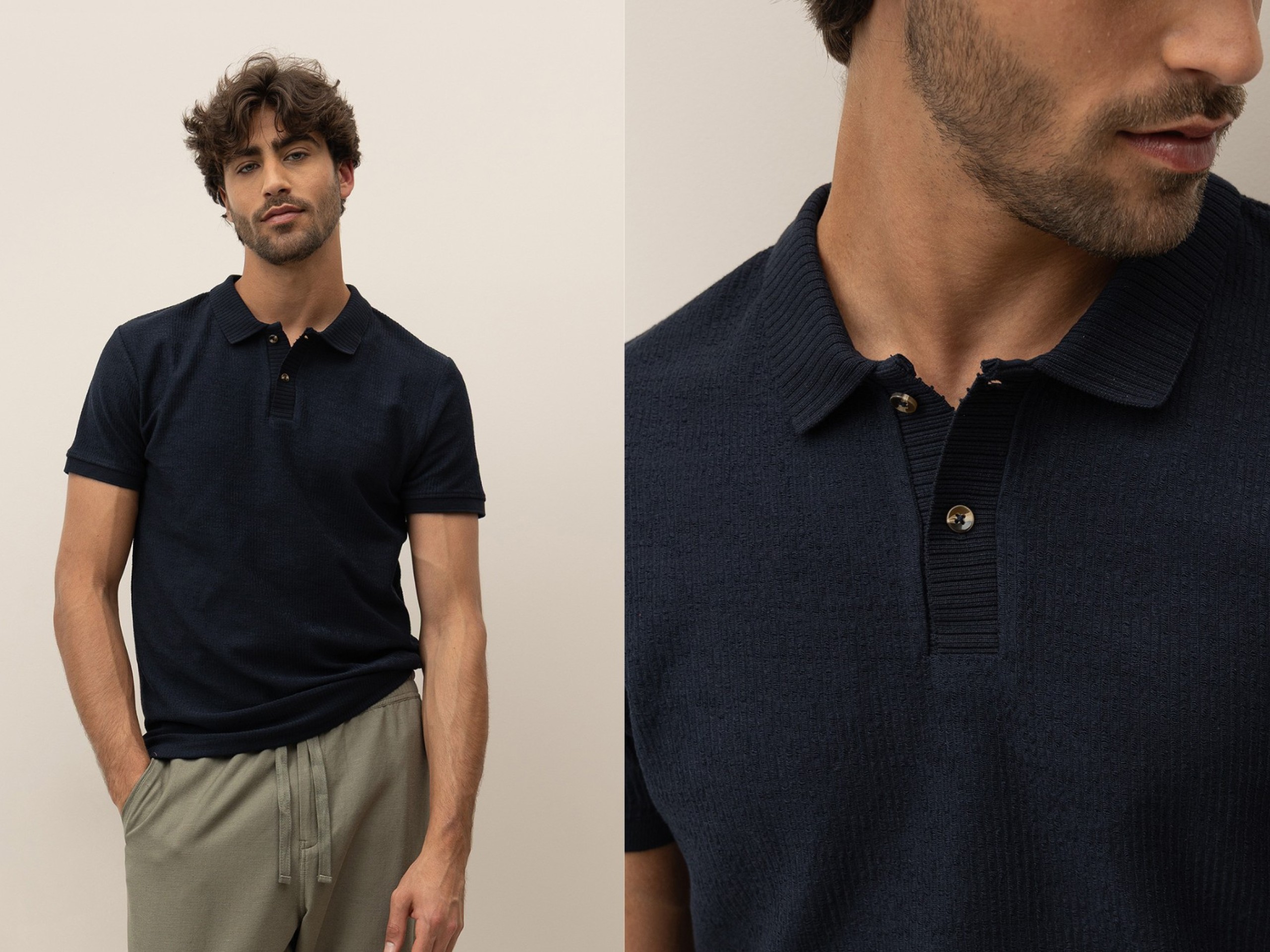 Polo Regular Texturizado