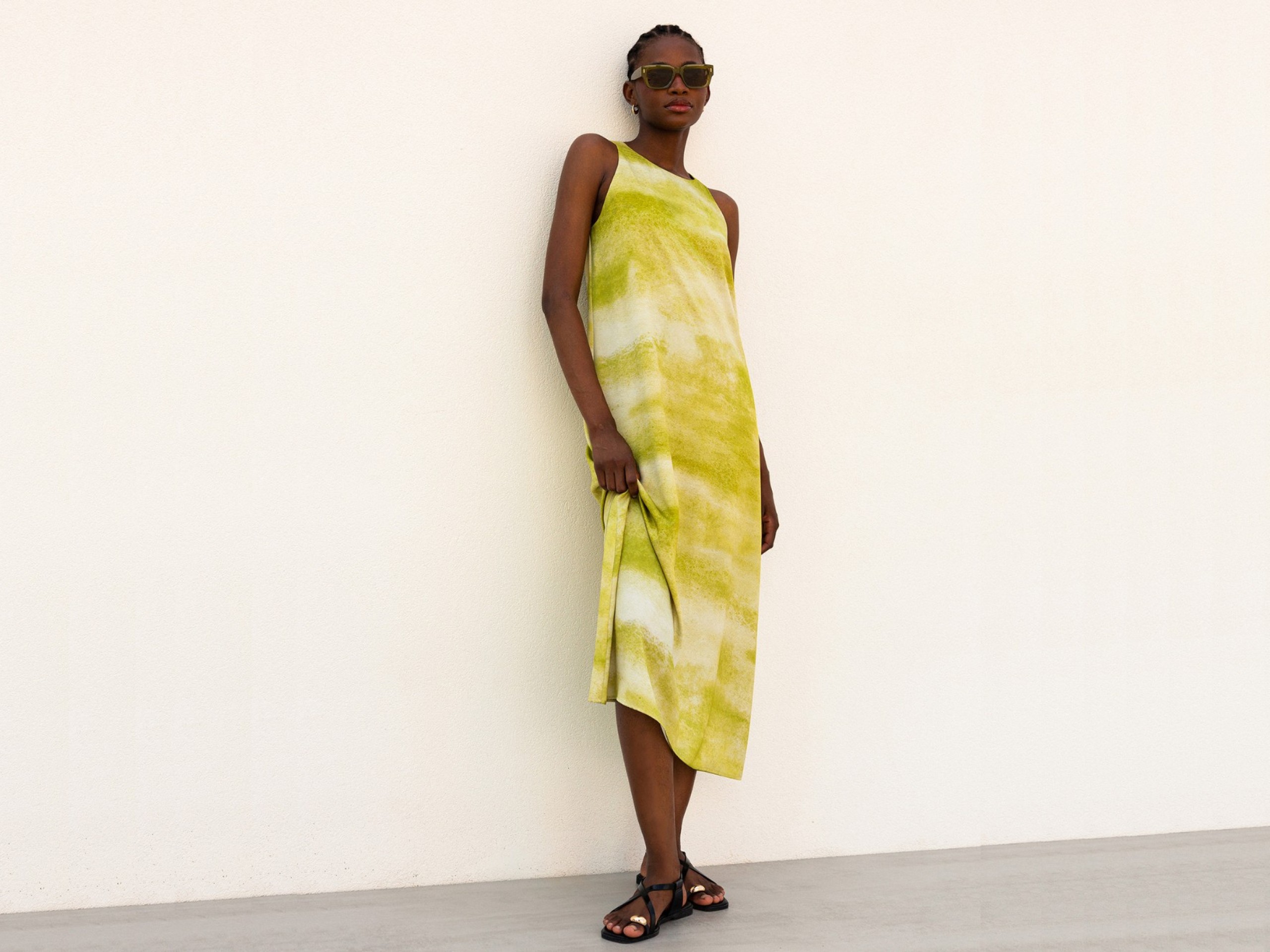 Satin Midi Dress