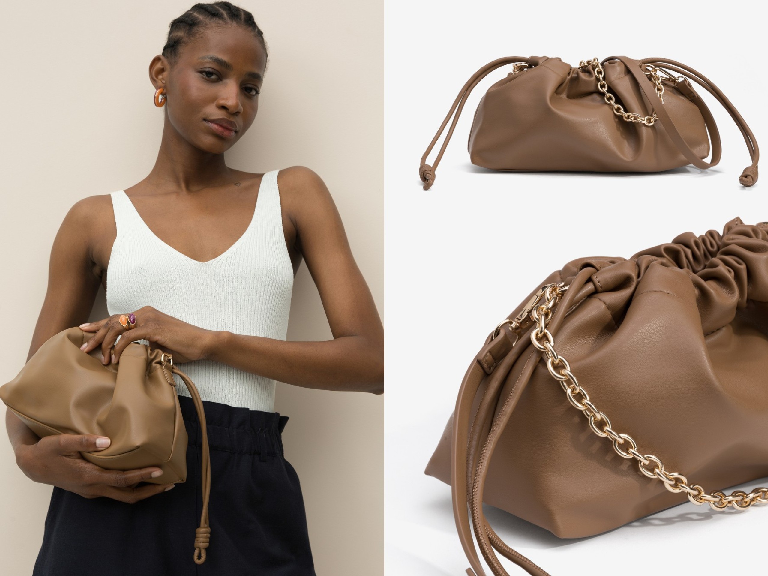 Faux Leather Clutch