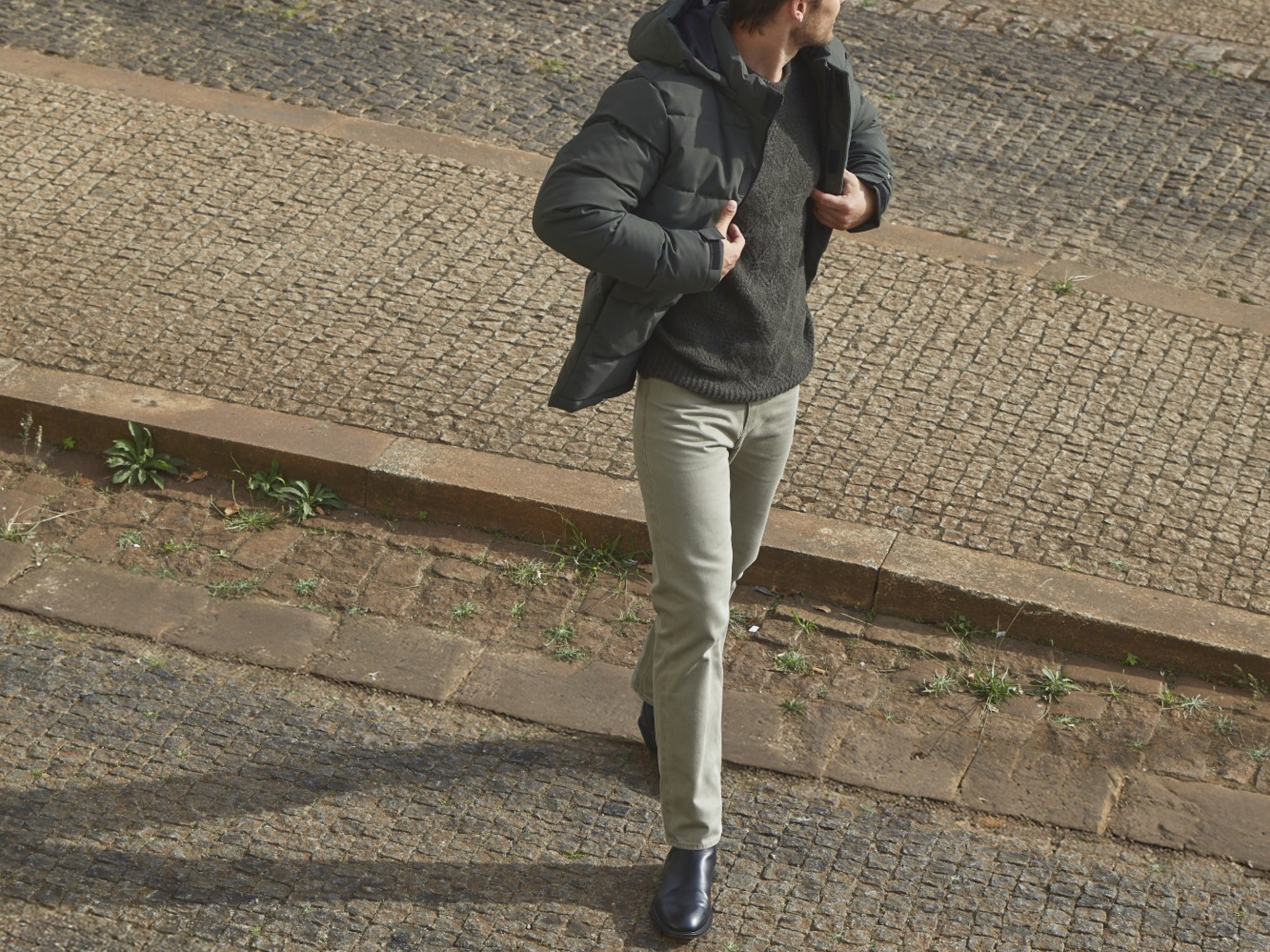 Mens Straight-Leg Trousers