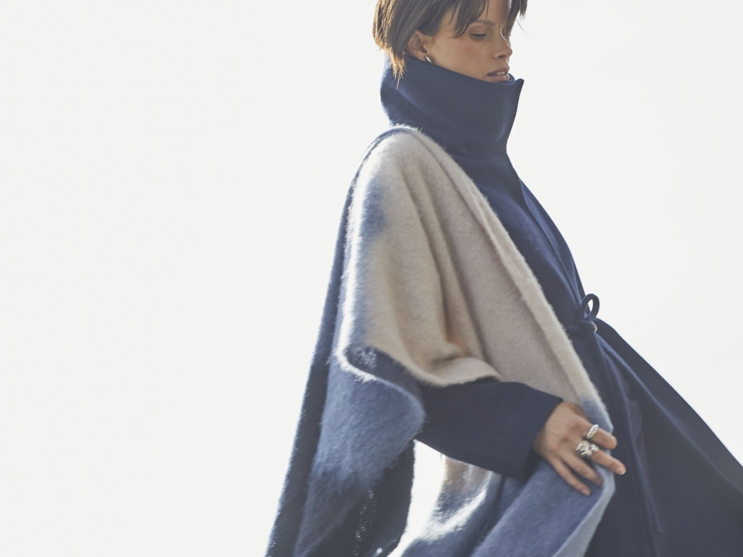 Cachecol Manta Cardado Tricolor