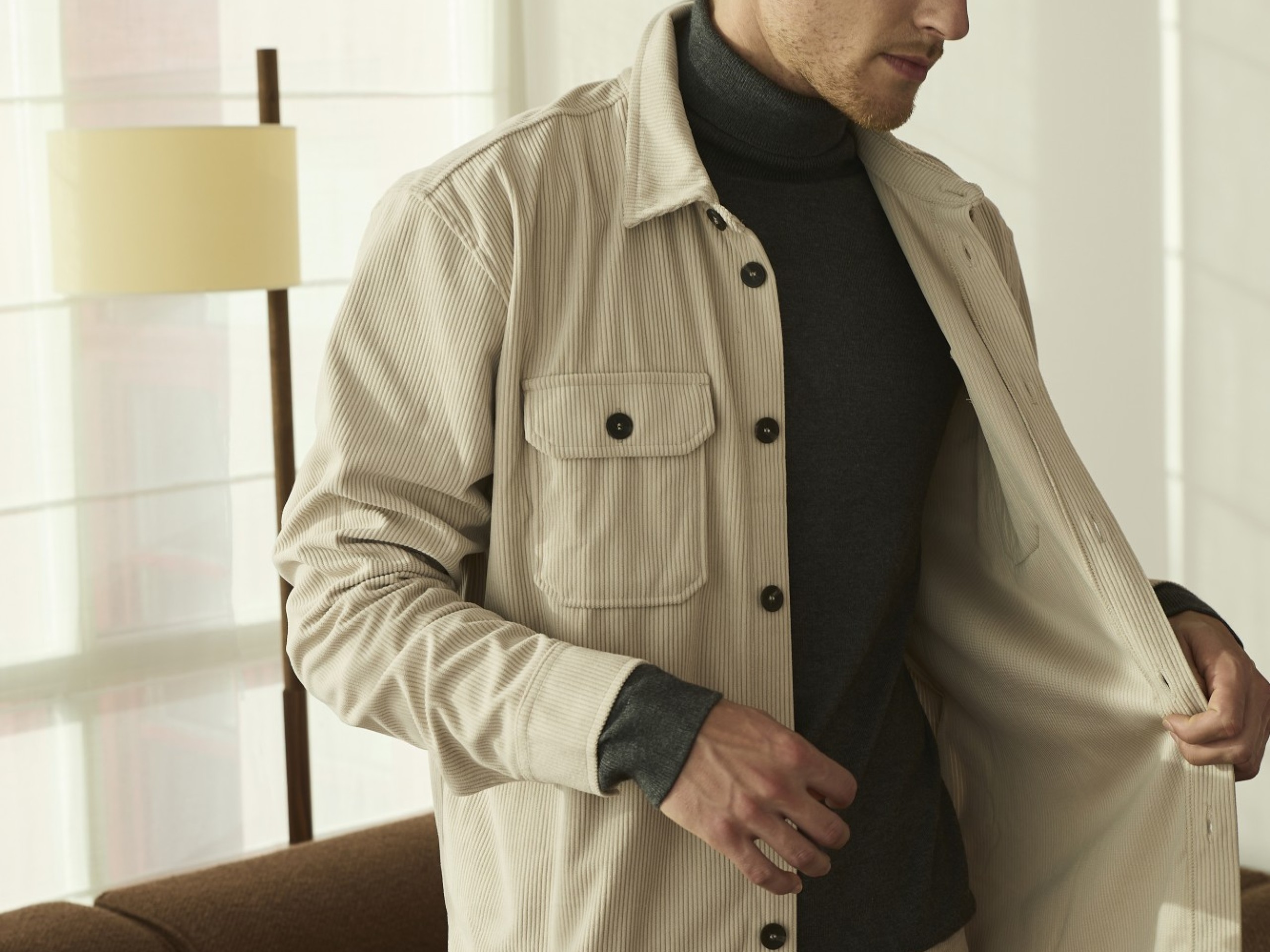 Camisa Relaxed Cinza Claro Camisa Relaxed Cinza Claro